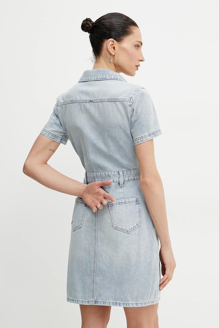 Îmbrăcăminte Morgan rochie din denim ROGLA albastru