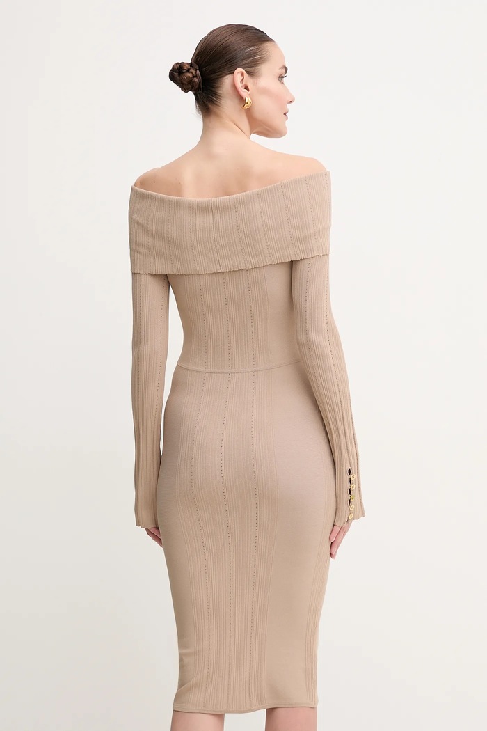 Ruházat Marciano by Guess ruha GIADA 5GGK25.5874Z bézs
