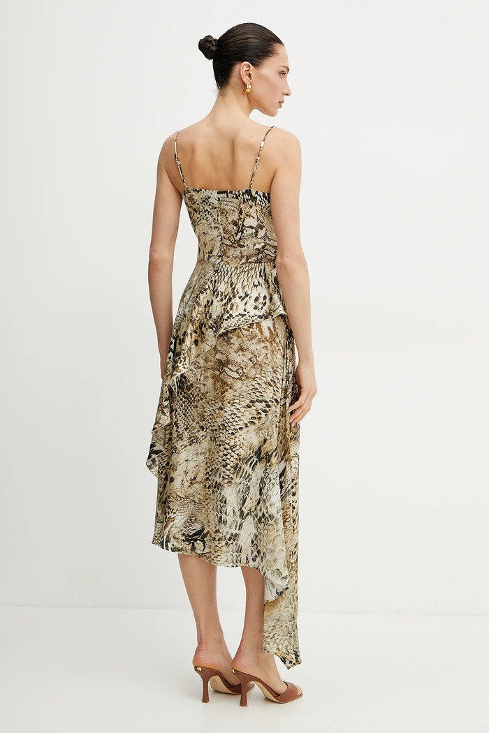 Odzież Marciano by Guess sukienka GISELLE 5GGK09.7298A beżowy