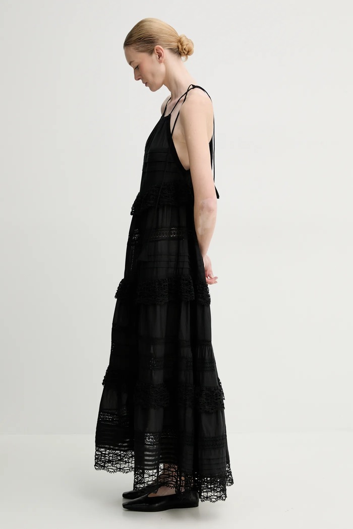 MUNTHE vestito FUENTA nero 251132225128