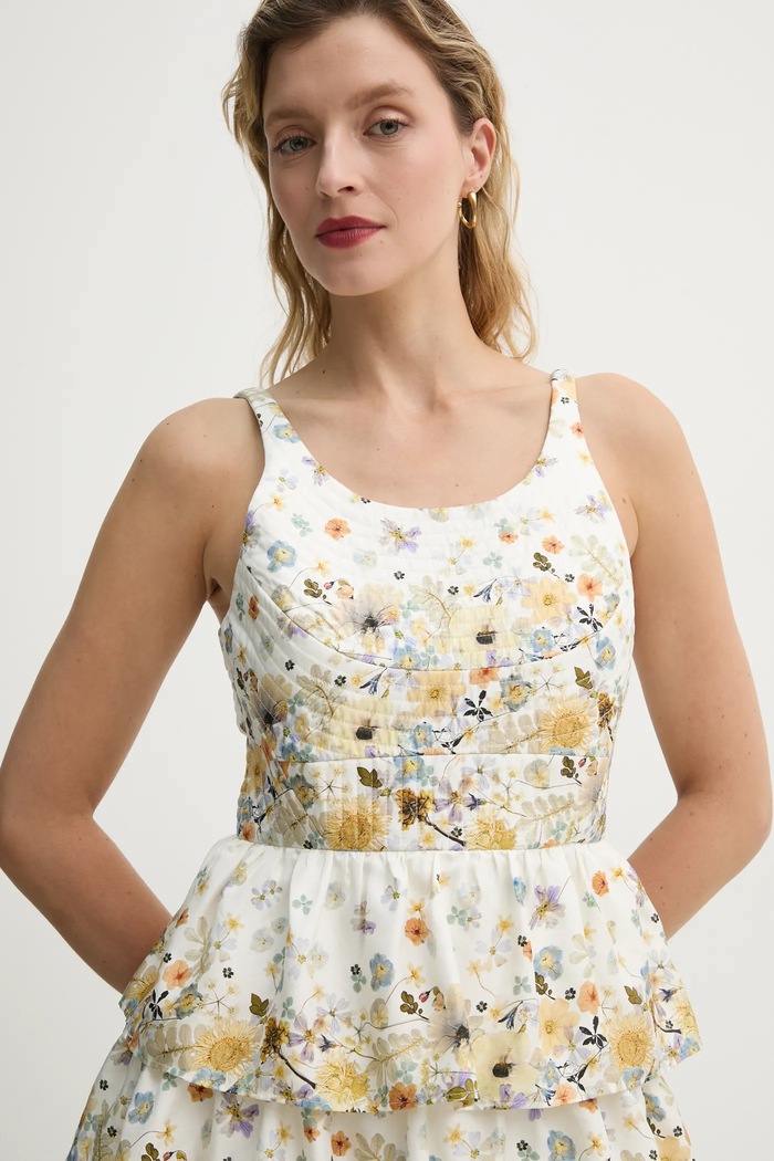 MUNTHE vestito in seta FRUMA giallo 251134025118