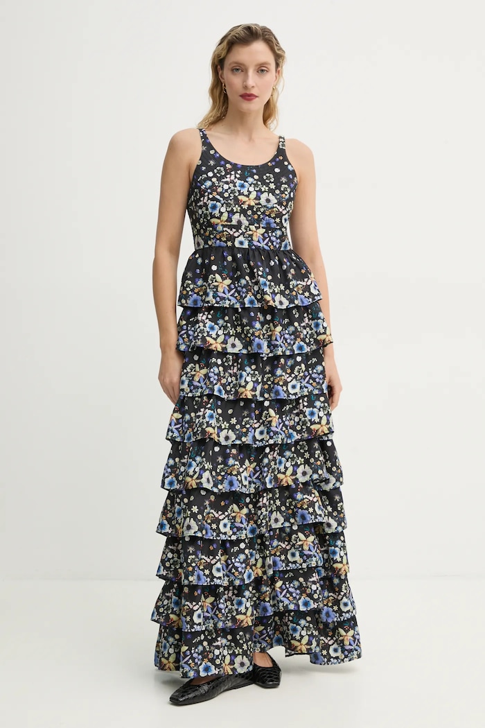 MUNTHE vestito in seta FRUMA 251134025118 nero SS25