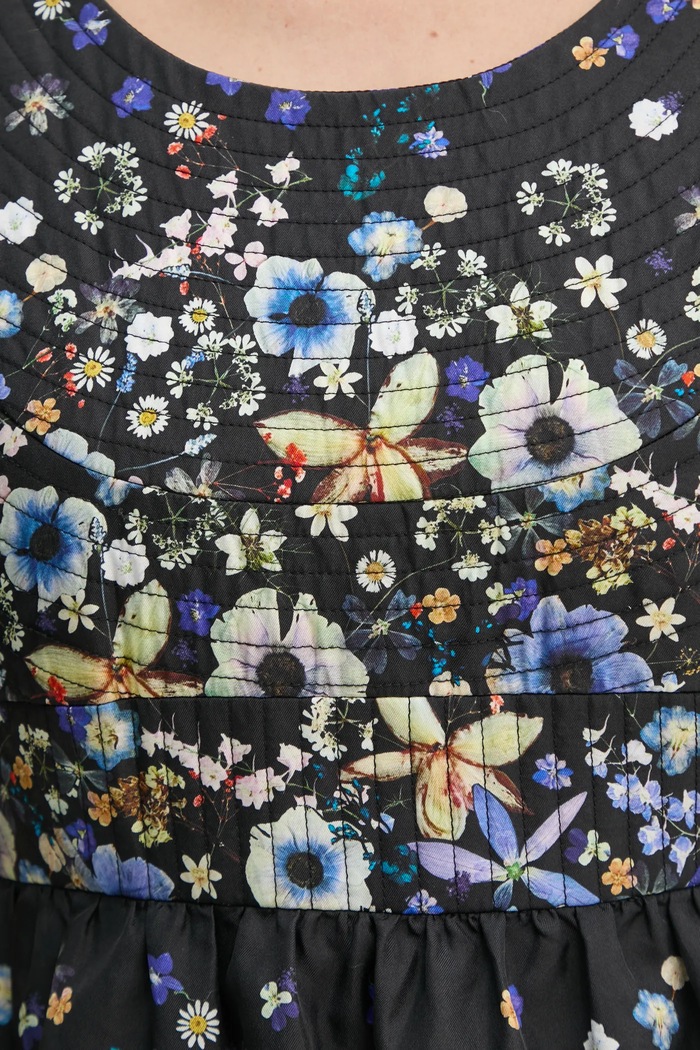 MUNTHE vestito in seta FRUMA 251134025118 nero
