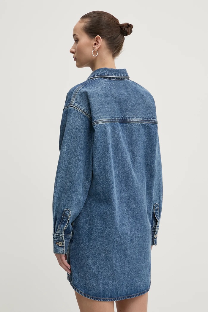 Oblečenie Rifľové šaty Abercrombie & Fitch KI159.5496.278 modrá