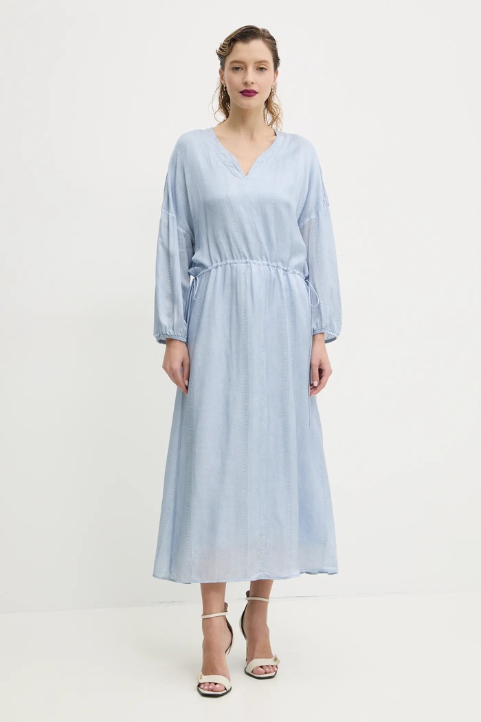 Bruuns Bazaar rochie maxi albastru BBW4441