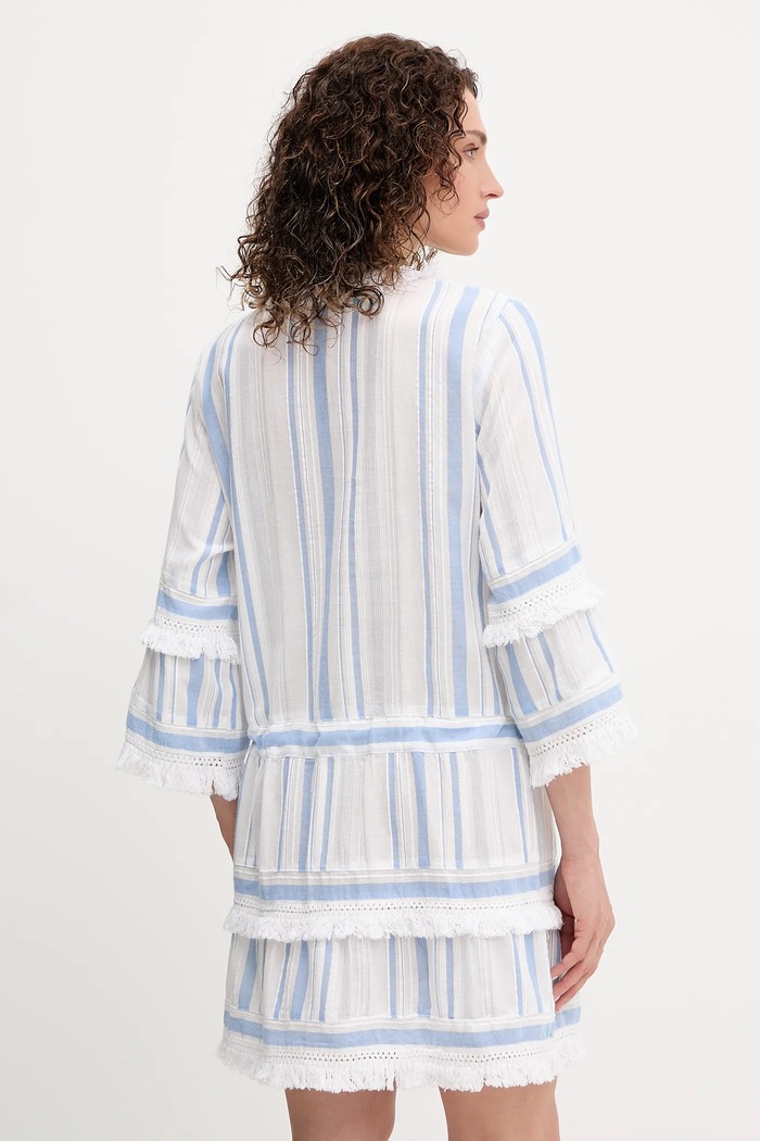 Îmbrăcăminte Melissa Odabash Rochie de plajă din bumbac MO.CLAUDIA albastru