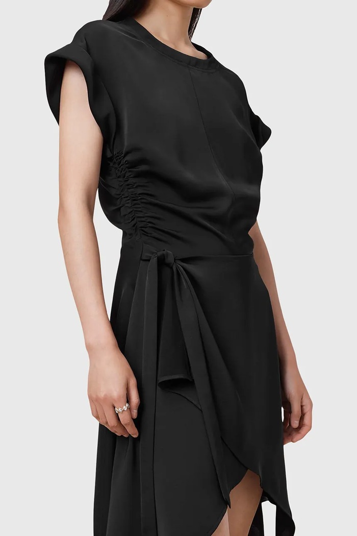 Φόρεμα AllSaints RIKO W019DC μαύρο SS25