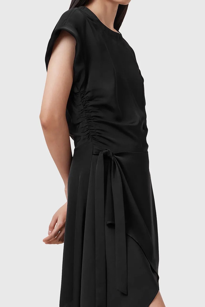 Ρούχα Φόρεμα AllSaints RIKO W019DC μαύρο