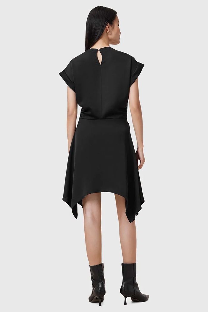 Φόρεμα AllSaints RIKO W019DC μαύρο