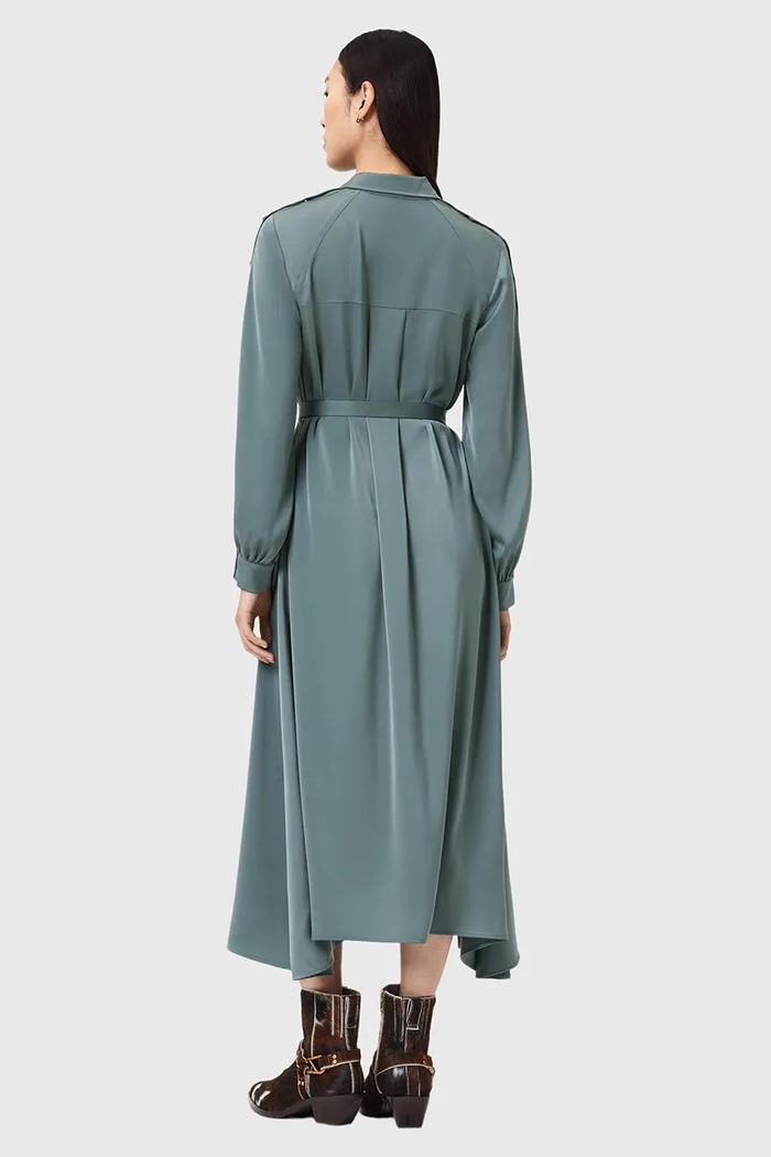 Šaty AllSaints LEXI W036DC modrá SS26