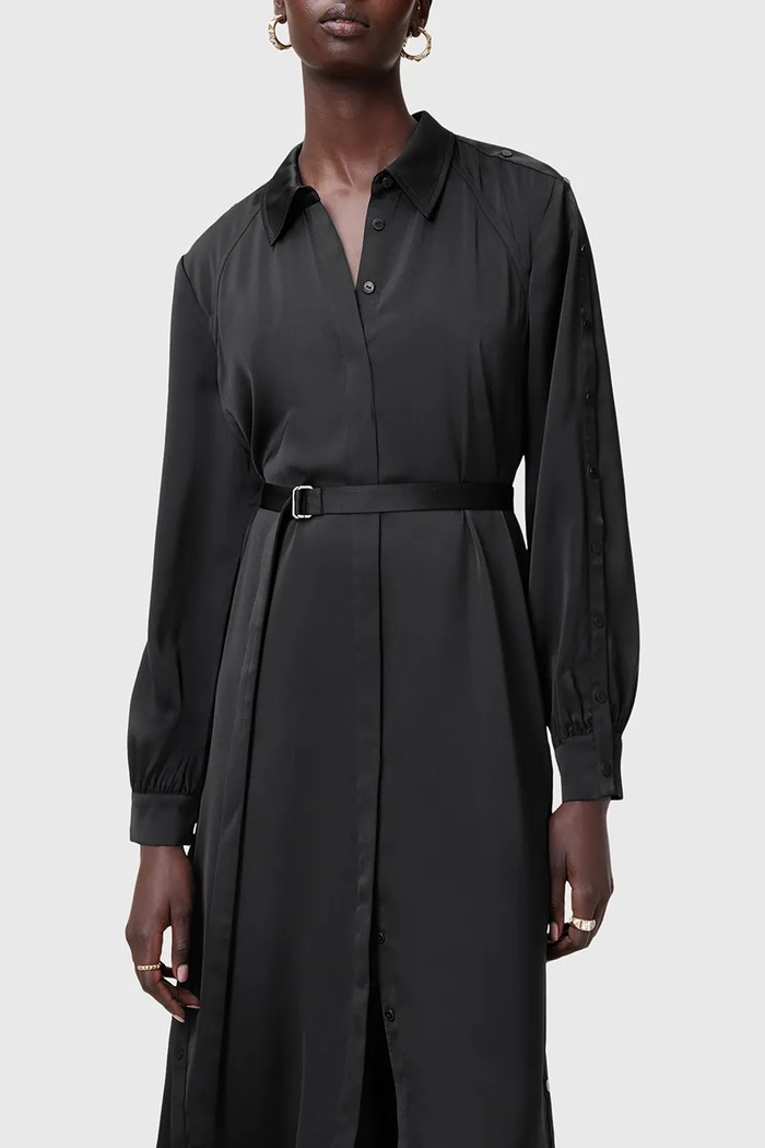 Šaty AllSaints LEXI W036DC černá SS26
