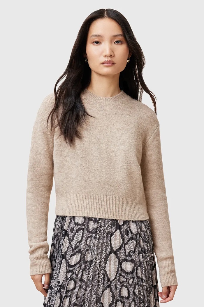 Šaty a vlněný svetr AllSaints DONATELLA W066DC vícebarevná SS25