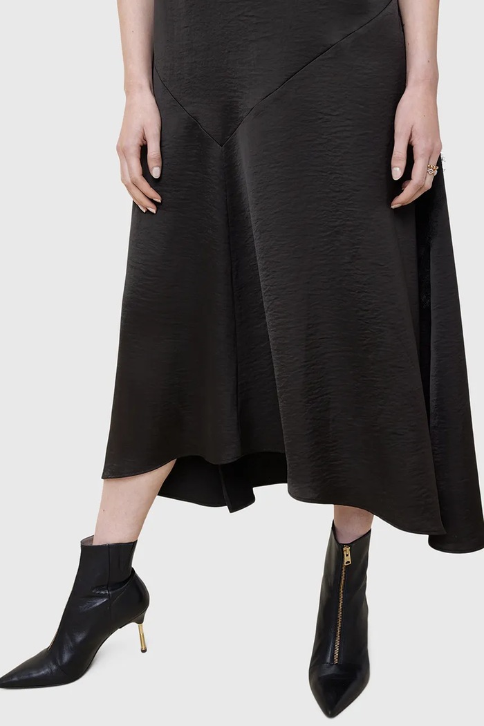 Дрехи Рокля AllSaints LYRA W142DB черен
