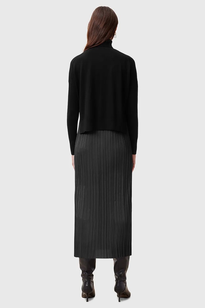 AllSaints rochie si pulover VITTORIA W030DC negru