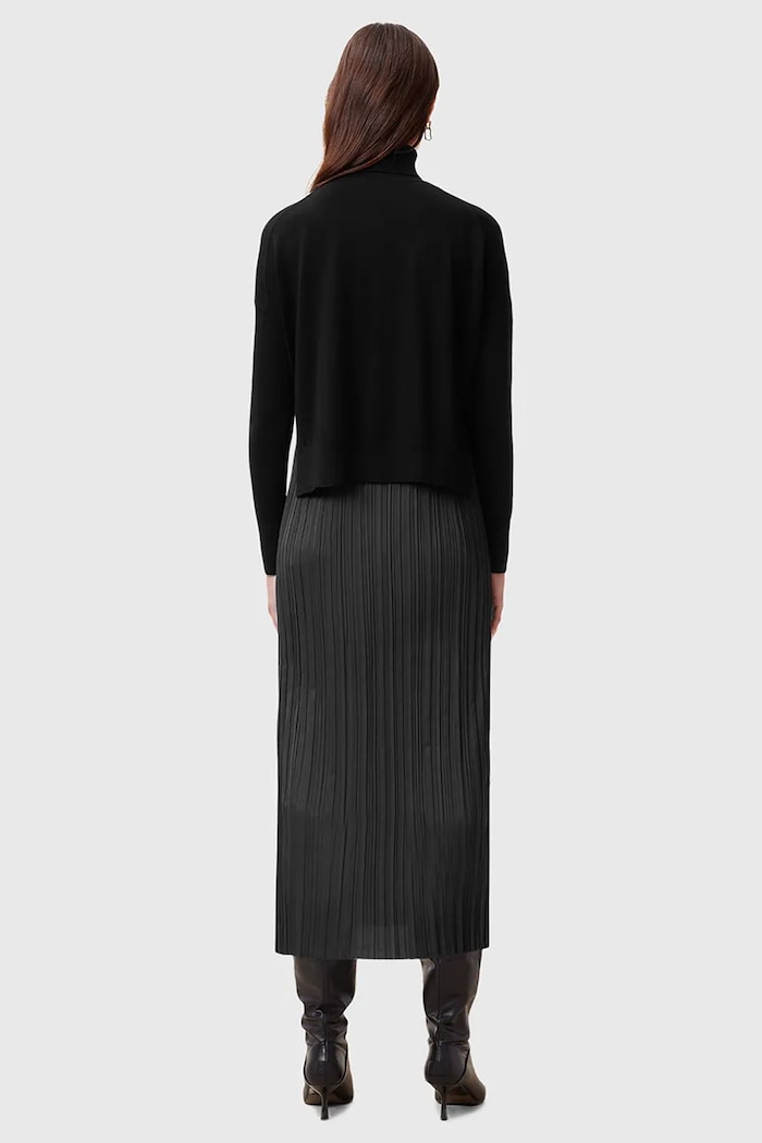 AllSaints rochie si pulover VITTORIA W030DC negru