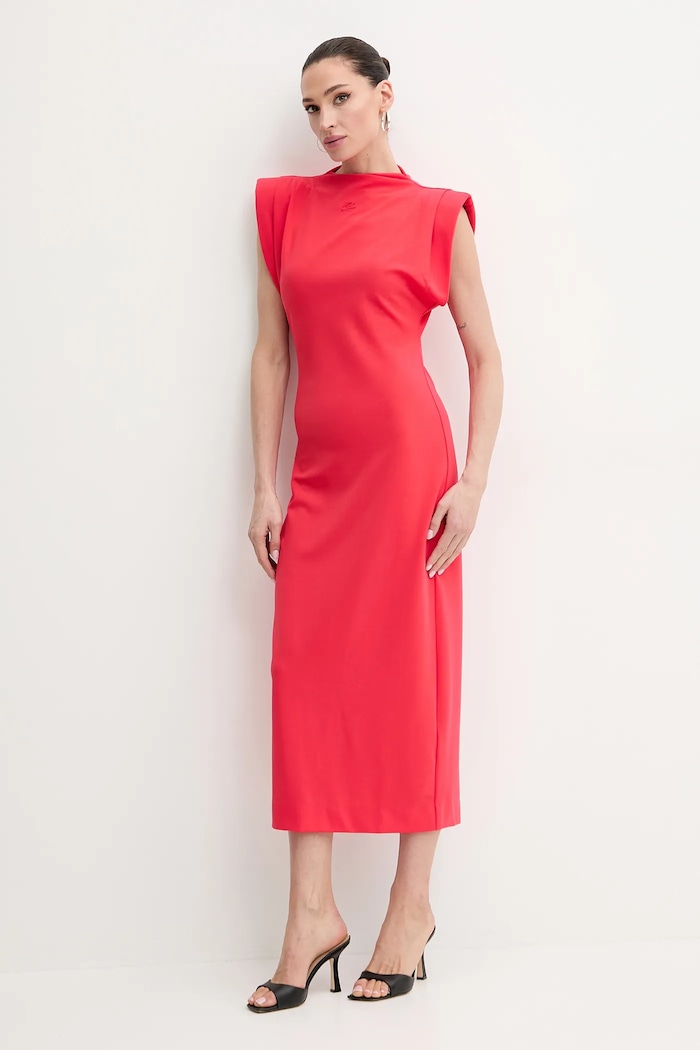 Karl Lagerfeld rochie A2W13059 rosu SS25