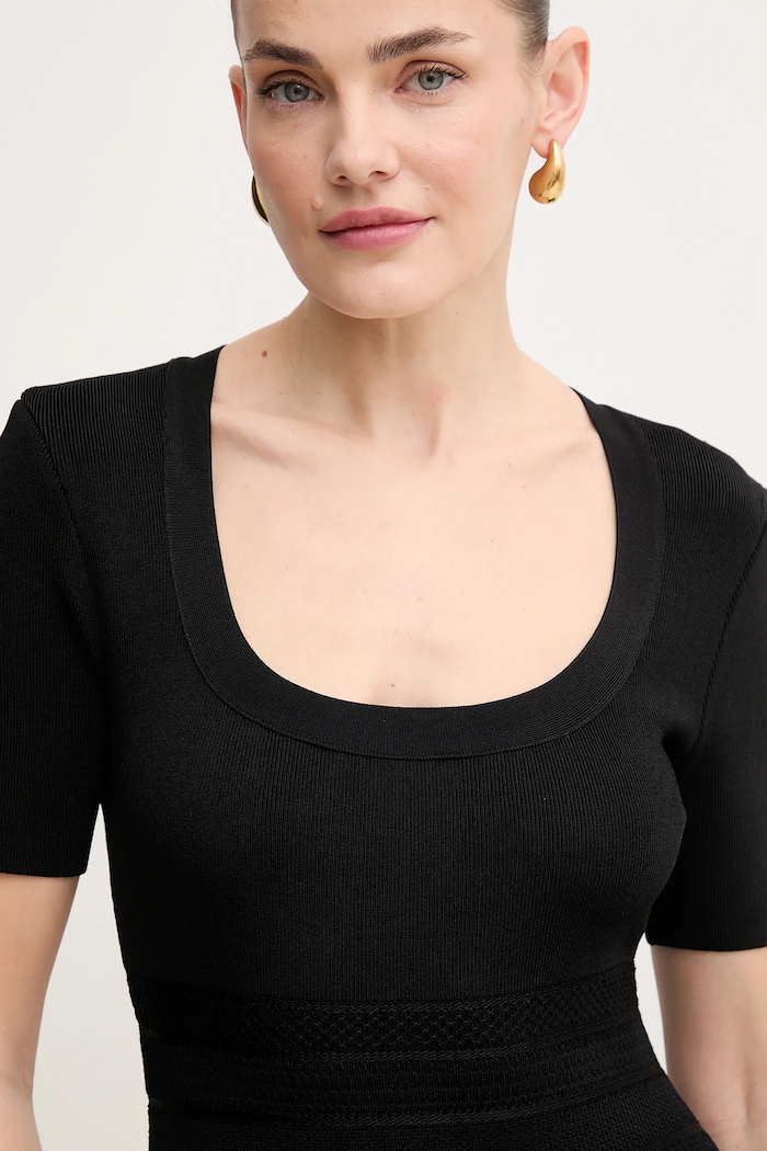 Obleka Herve Leger Marianne črna MSB8518700