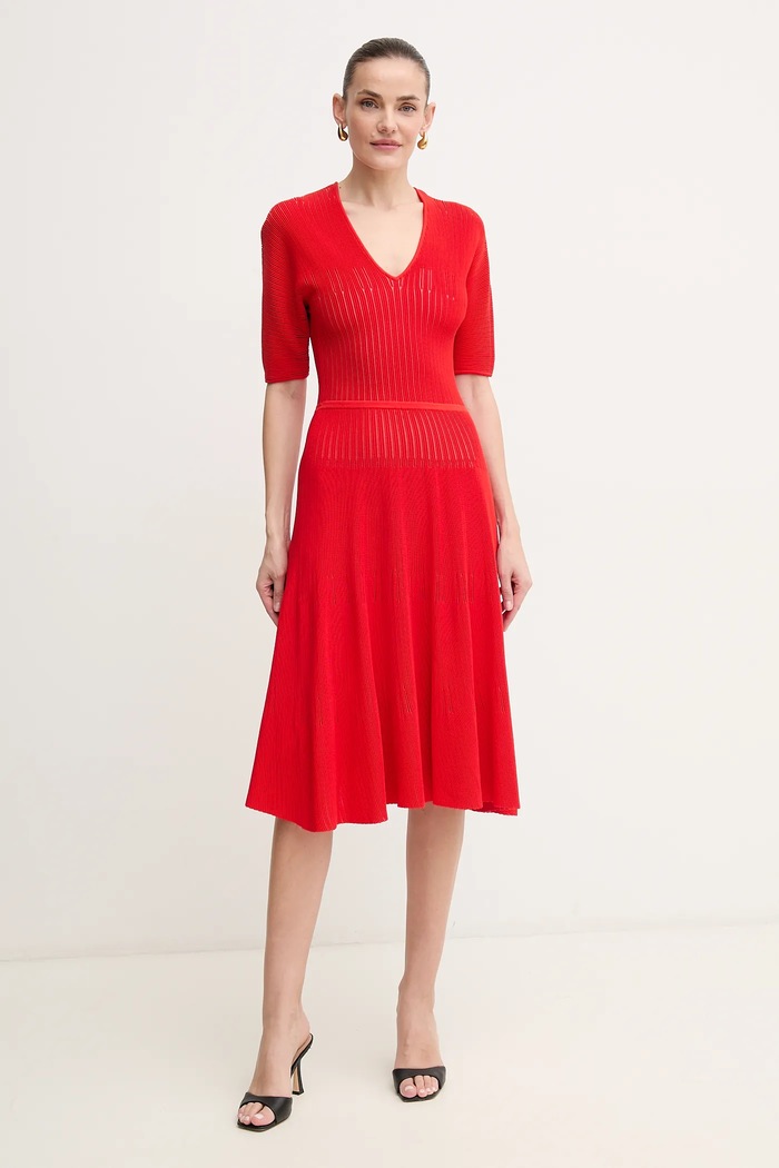 Herve Leger ruha Lyla rövid piros SHO8284542