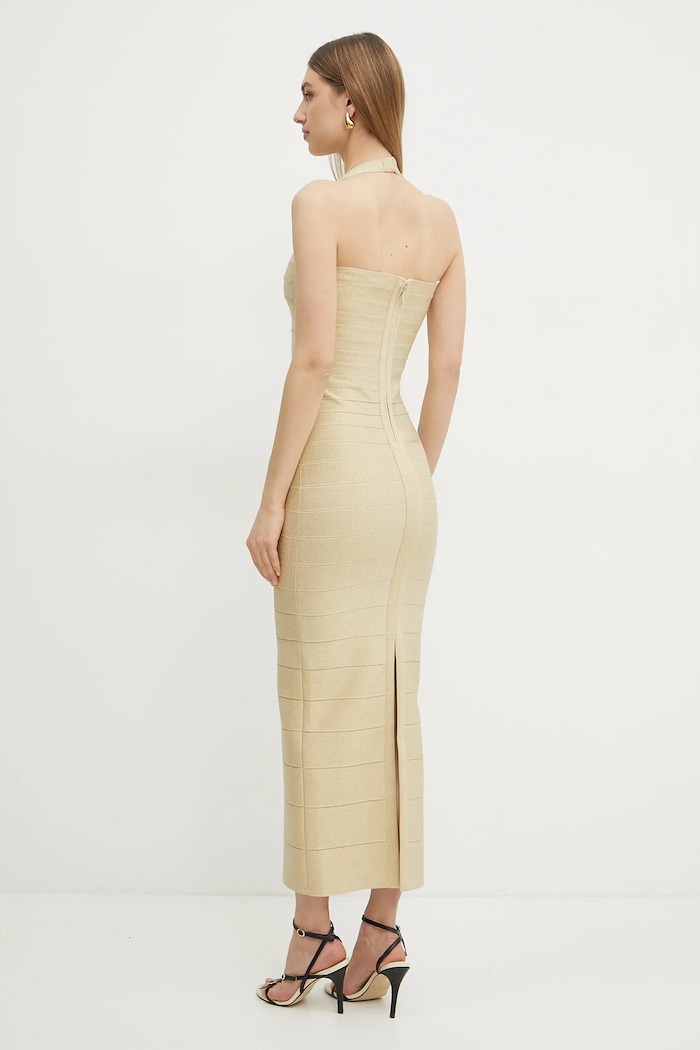 Oblečenie Šaty Herve Leger Iris HLM8505780 zlatá