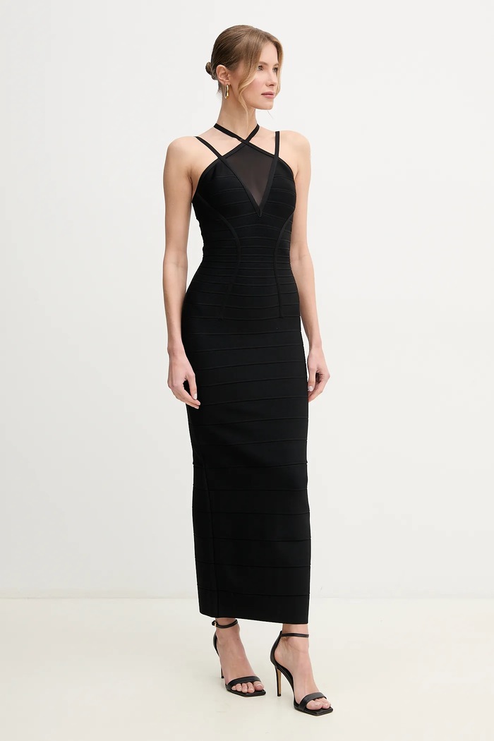 Herve Leger ruha Lana fekete HLT8499825