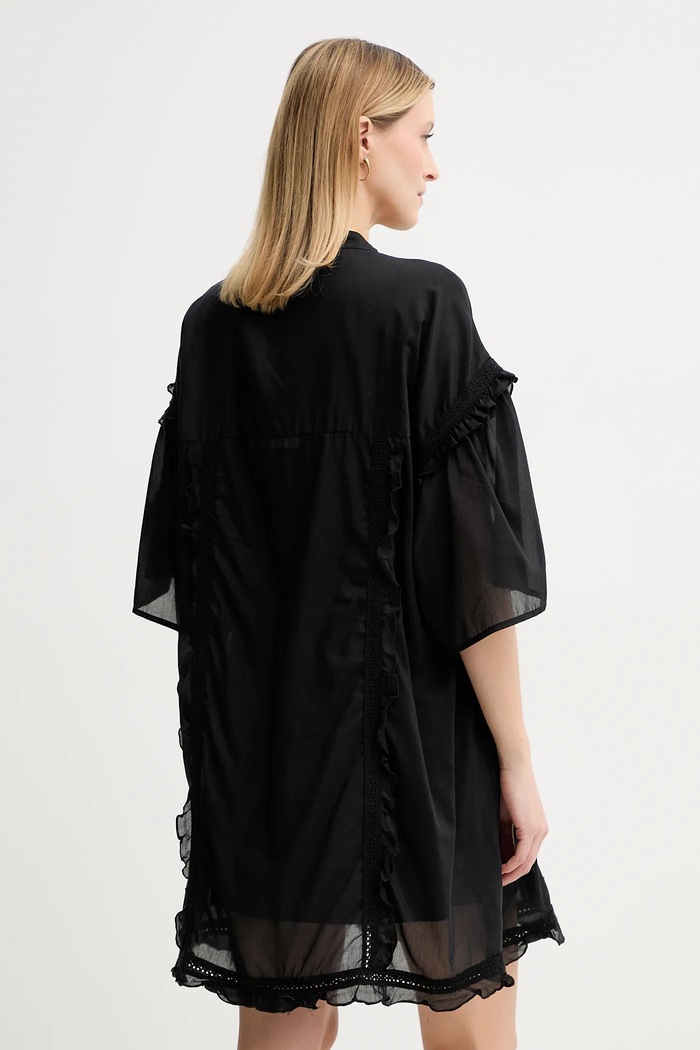 Îmbrăcăminte ISABELLE BLANCHE rochie din amestec de mătase IS25SS.A078.T018 negru