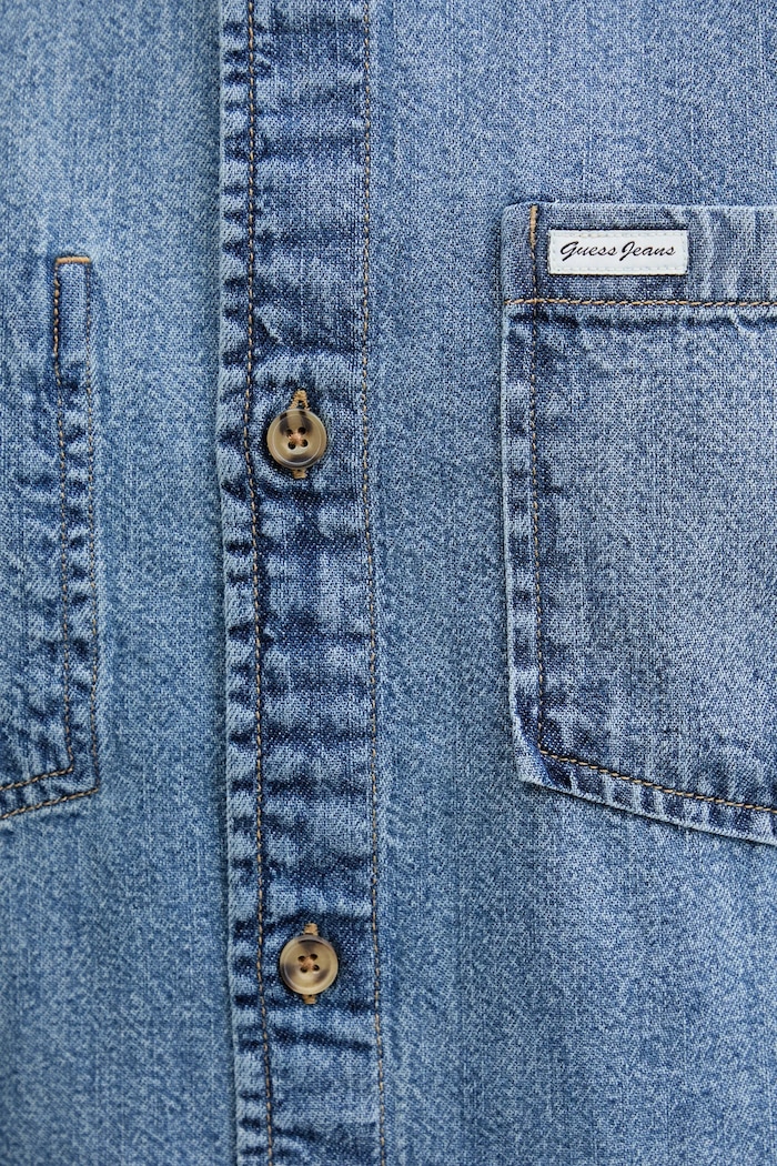 Guess Jeans sukienka jeansowa W5GK99.D5M81 niebieski