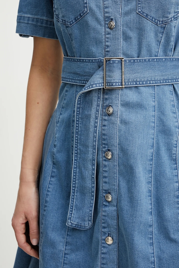 Morgan rochie din denim RIXES RIXES albastru