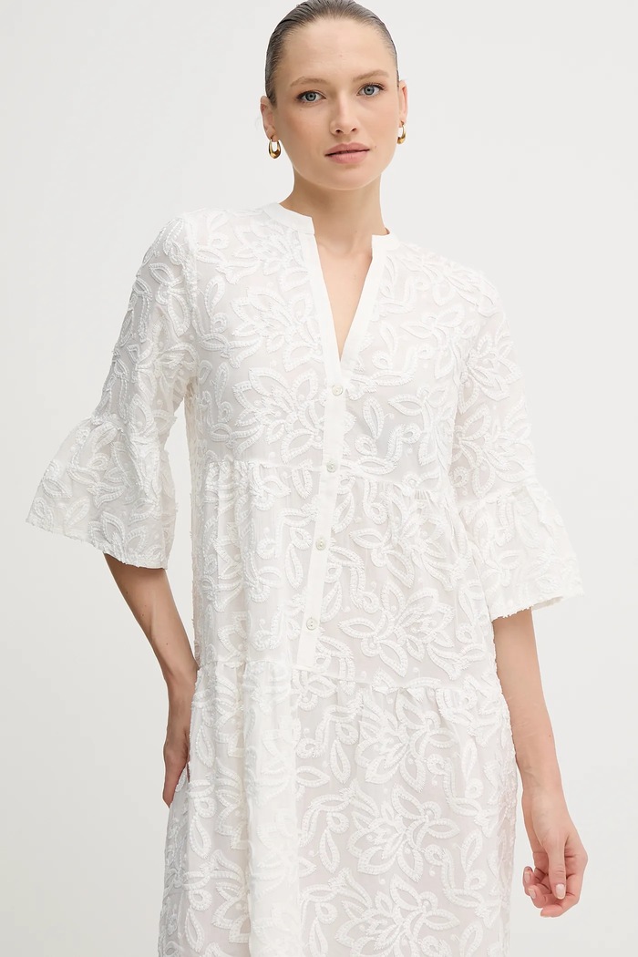 Marc Aurel rochie din bumbac alb 6544.1020.73855