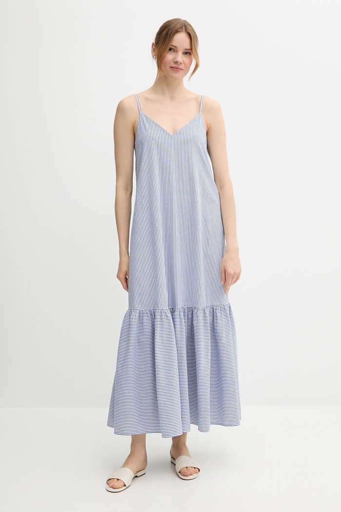 United Colors of Benetton rochie maxi albastru 4SZRDV0B8