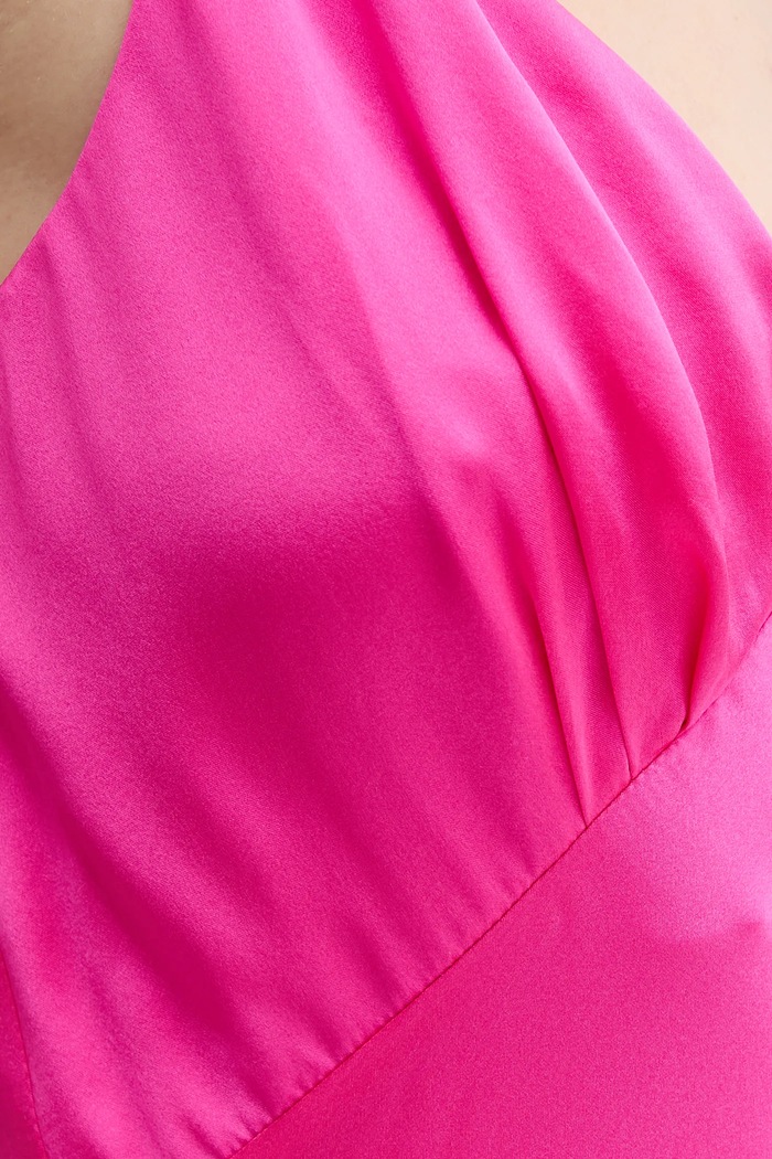 FROM FUTURE rochie de mătase WRO00032 roz