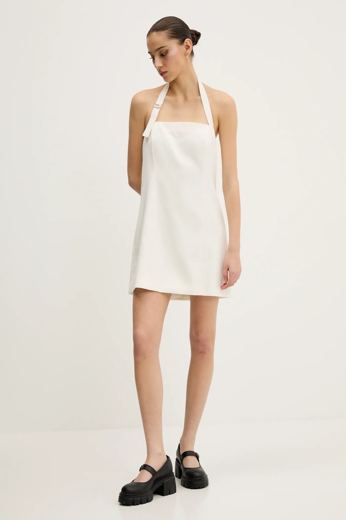 Haljina Abercrombie & Fitch KI159.5487.178 bež SS25