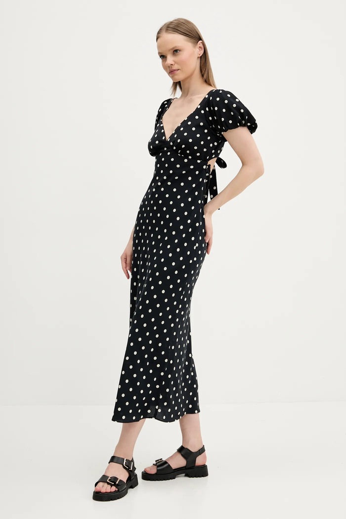Odzież Abercrombie & Fitch sukienka KI159.5580.908 granatowy