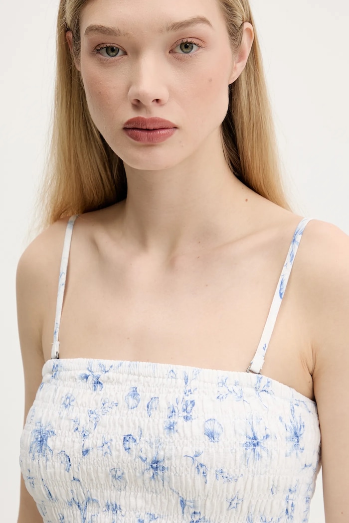 Ленена рокля Hollister Co. бежов KI359.1209.108