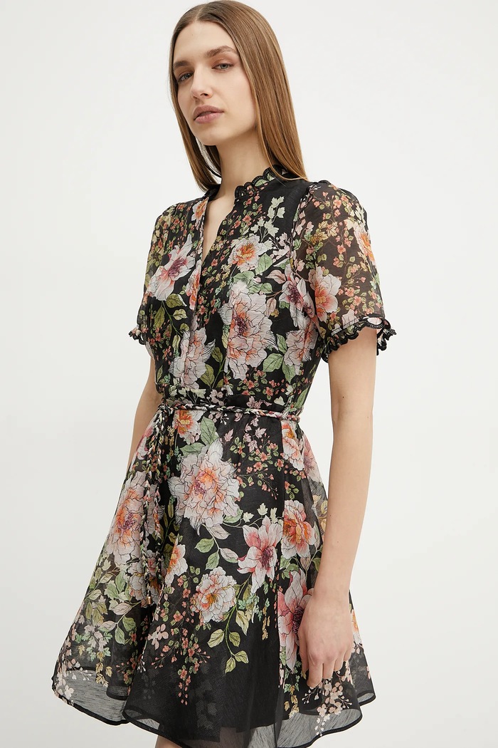 Rochie de matase Haley Hale Bob 4YPR654A negru