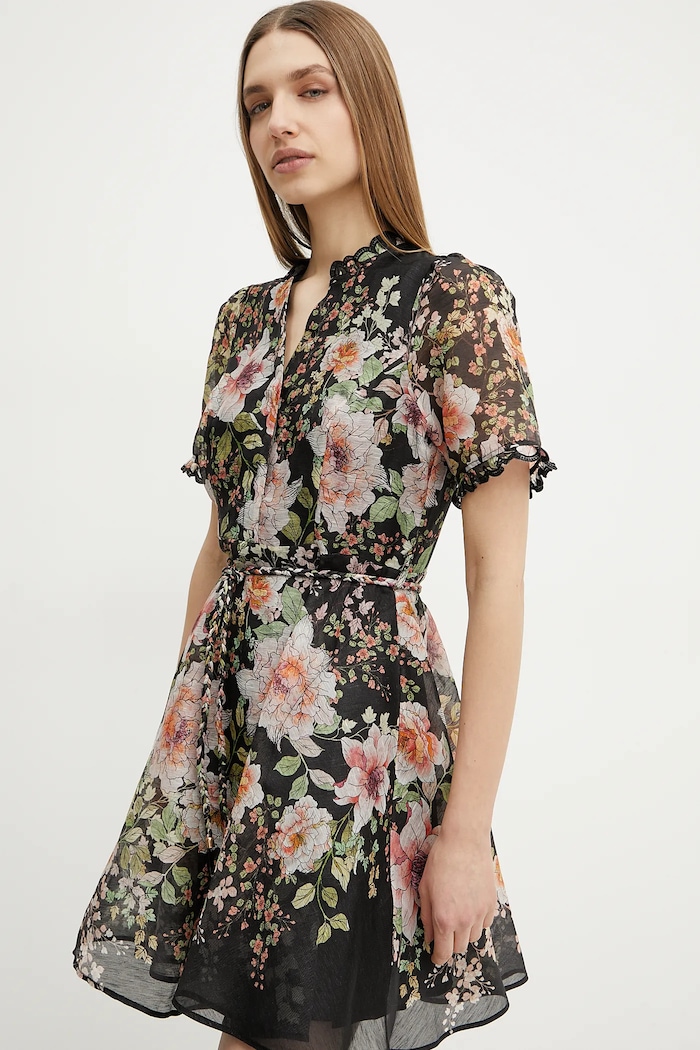 Rochie de matase Haley Hale Bob 4YPR654A negru