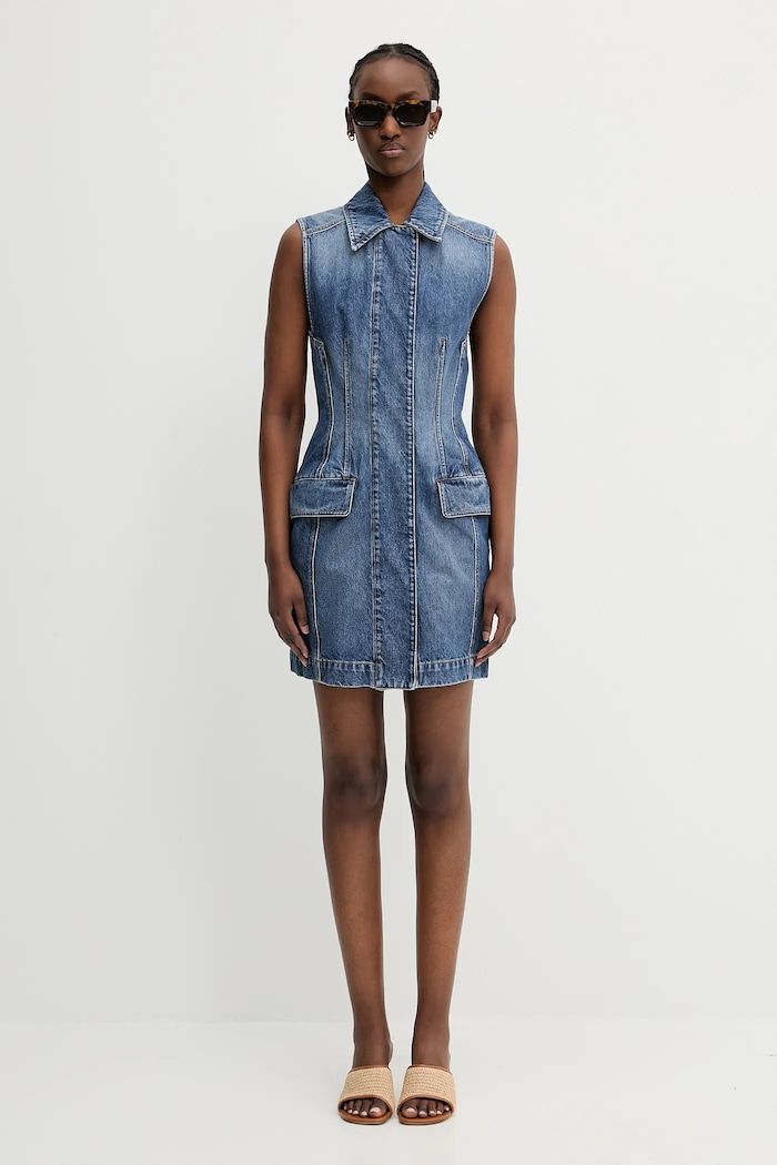 Sportmax denim dress Carabo 2512221012600 blue