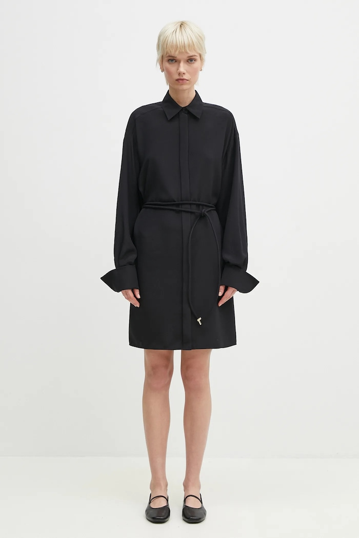 Sportmax vestito in seta Eolie seta nero 2512221031600