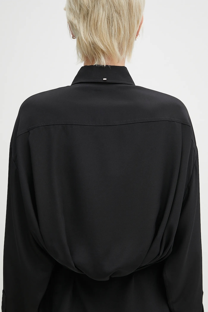 Sportmax vestito in seta Eolie 2512221031600 nero