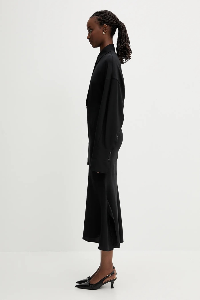 Sportmax vestito in seta Oltre 2512221131600 nero SS25