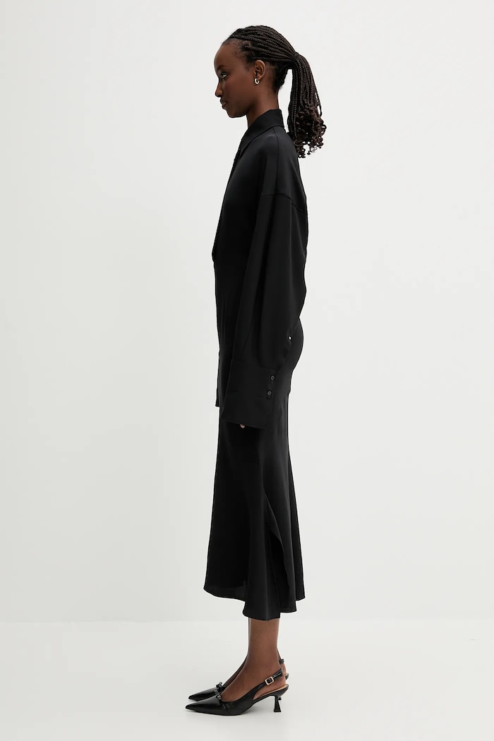 Sportmax vestito in seta Oltre 2512221131600 nero SS25