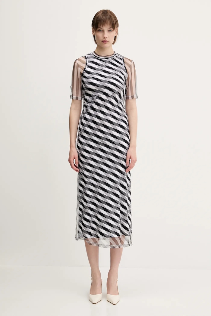 Haljina Sportmax Pausa s elastinom crna 2512631032600