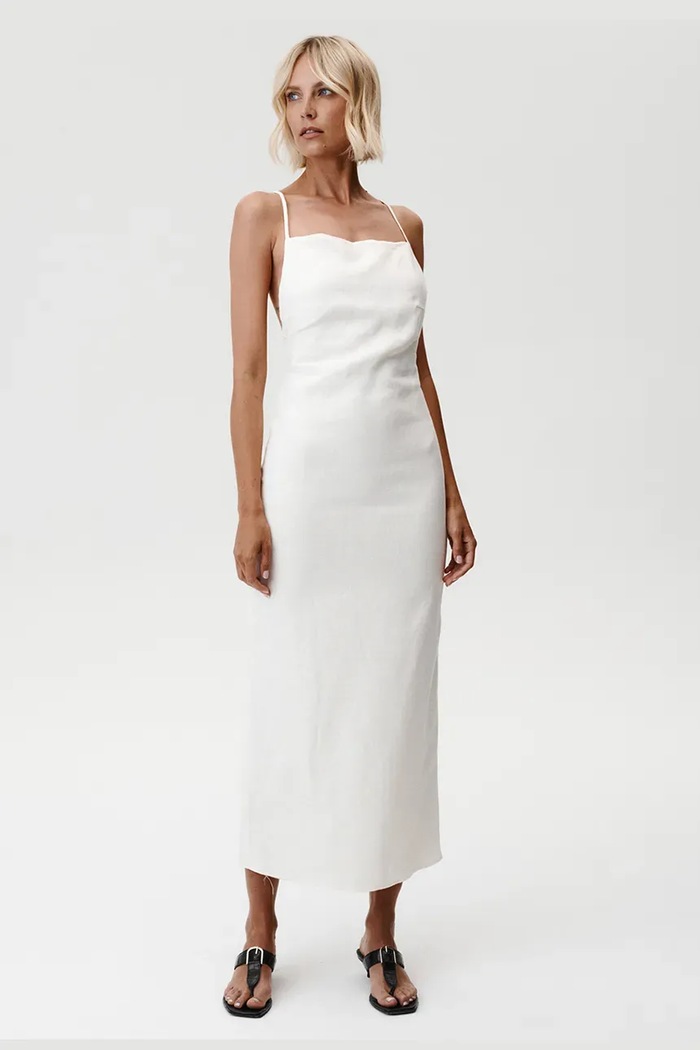 Undress Code vászon ruha Havana Dress 898 bézs