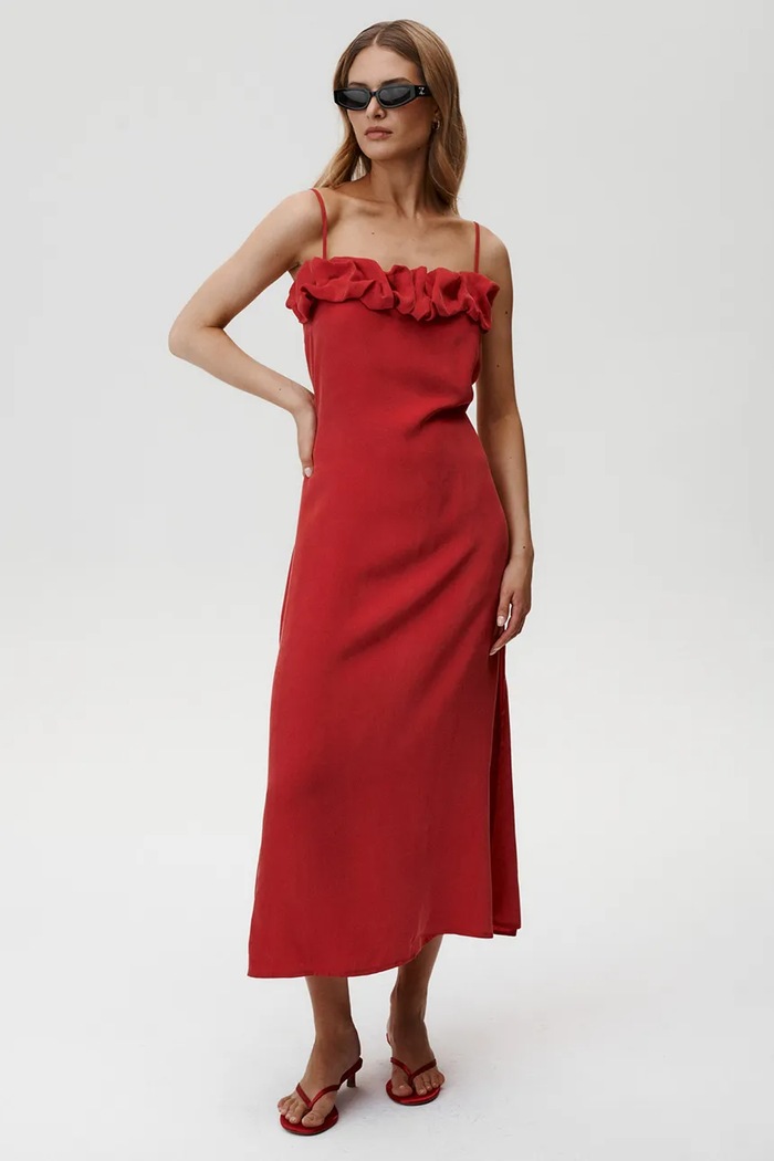 Undress Code rochie Ciao Bella Dress midi rosu 914