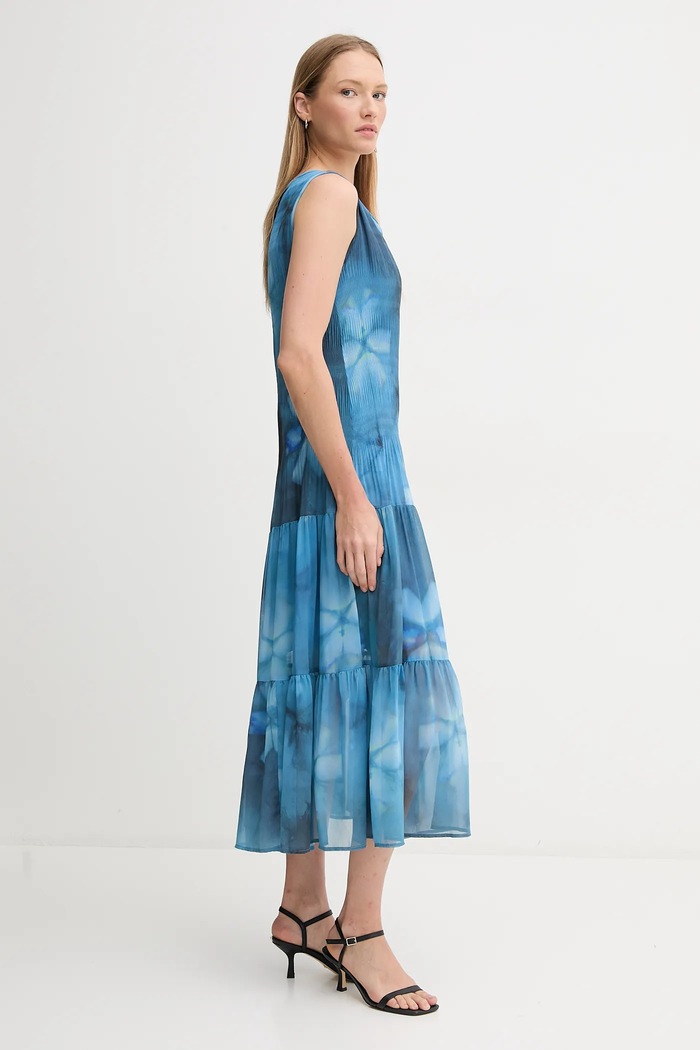 Sandro Ferrone rochie S32XBEMABELLE albastru SS25