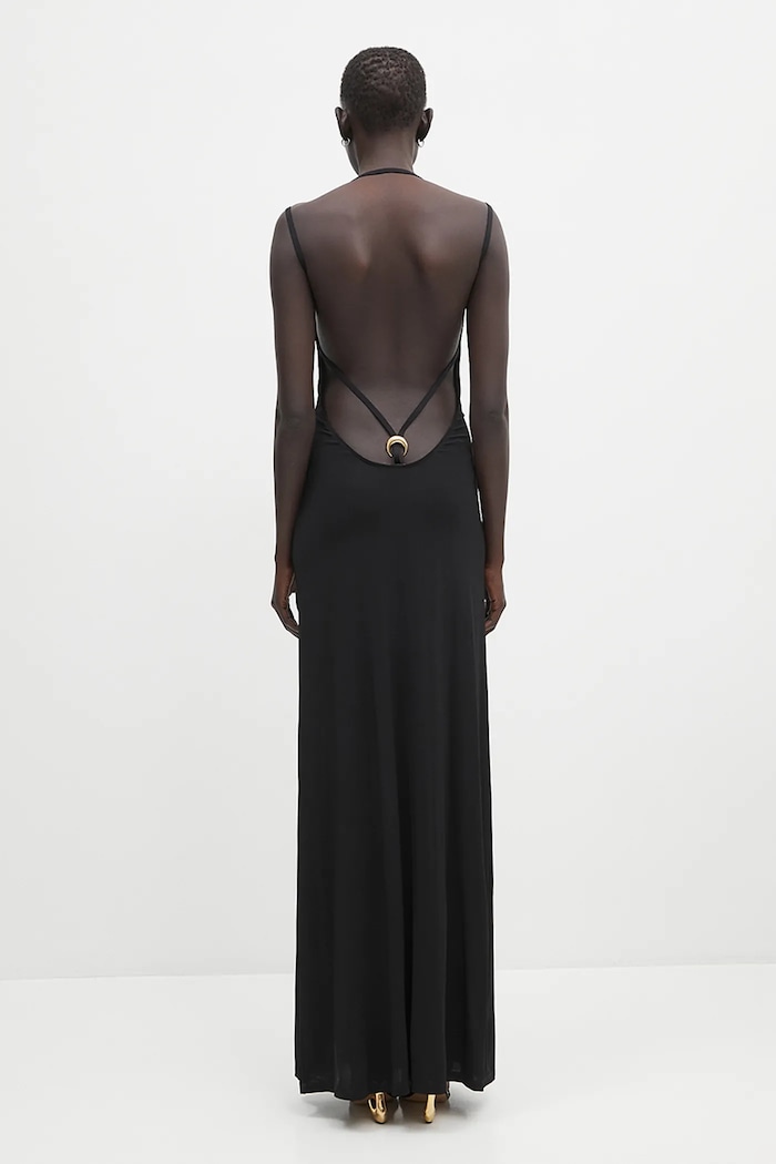 Oblečenie Šaty Marine Serre Draped Jersey Thong WDR335A.CJER0022 čierna