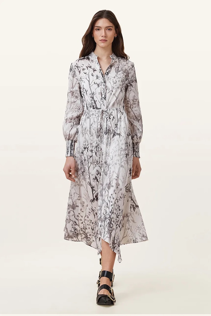 AllSaints vászon ruha SKYLAR MAXI W047DC