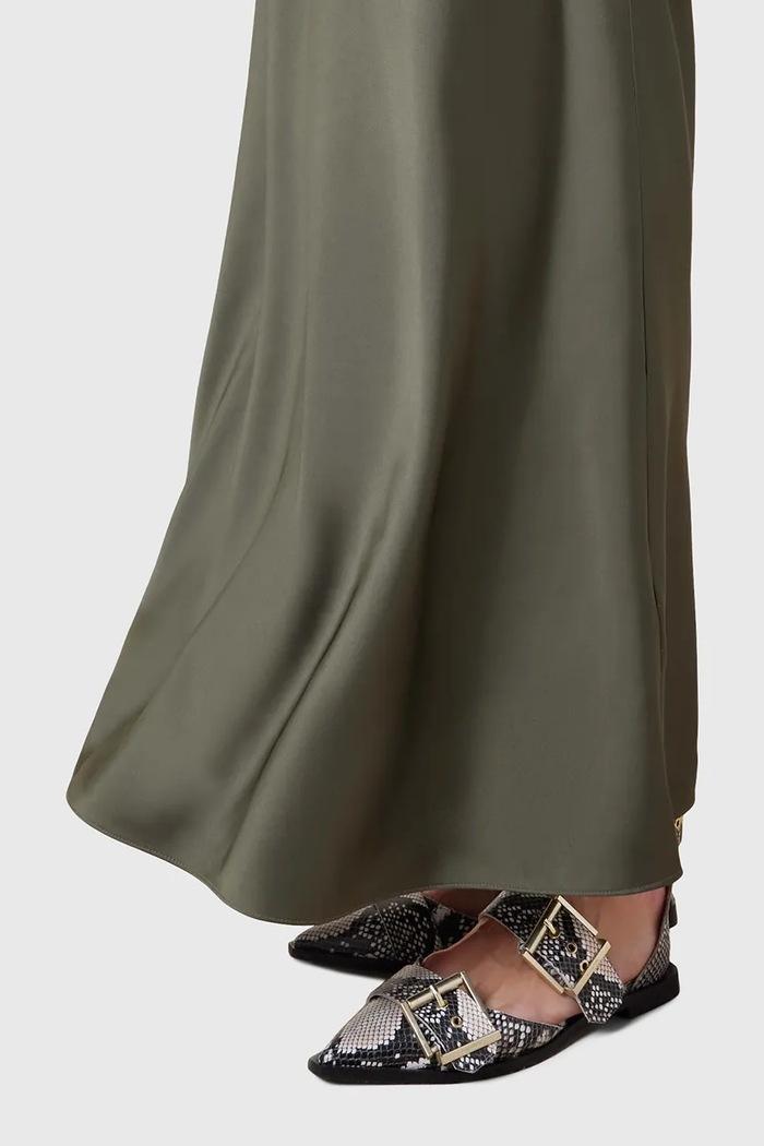 AllSaints sukienka AIDA zielony W082DC