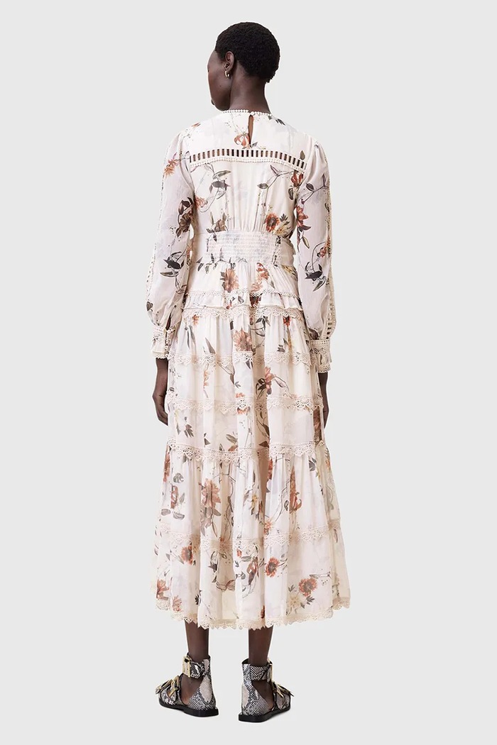 AllSaints sukienka ZORA MIDI W084DC