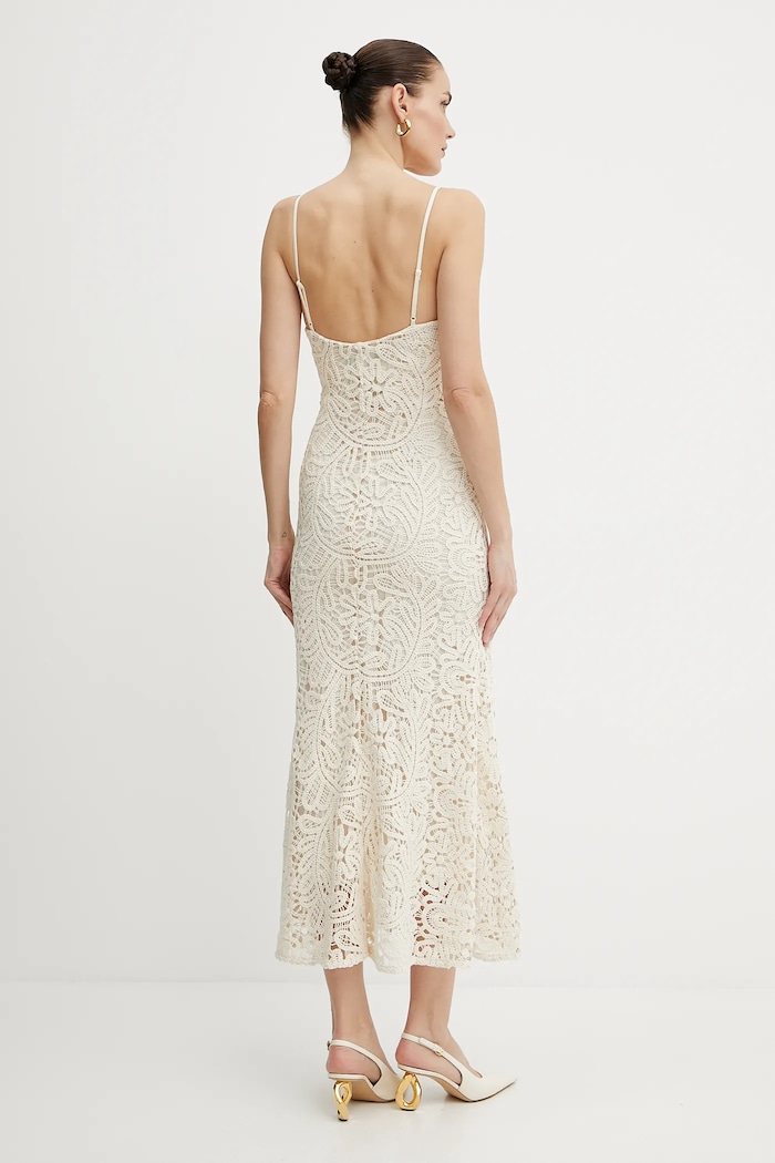Îmbrăcăminte Bardot rochie din bumbac 57998DB6 bej
