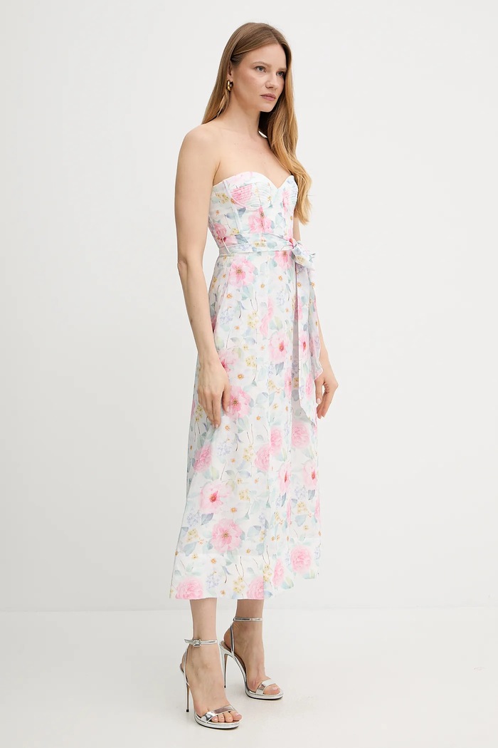Šaty Bardot 58566DB2 bílá SS25